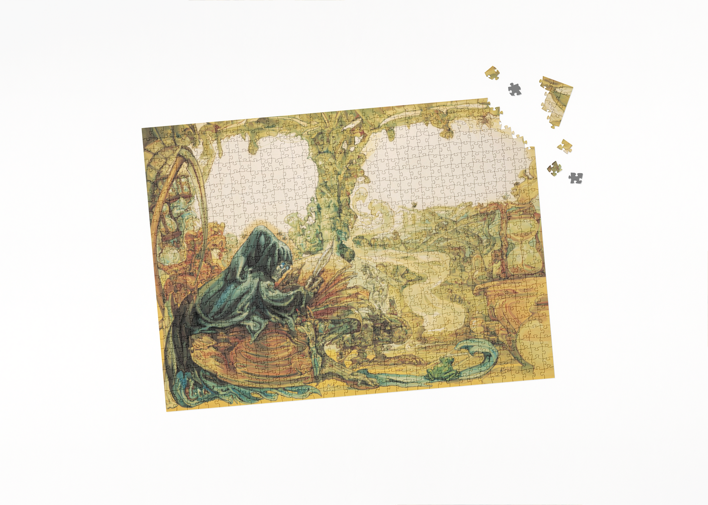 Death In His Study Jigsaw Puzzle