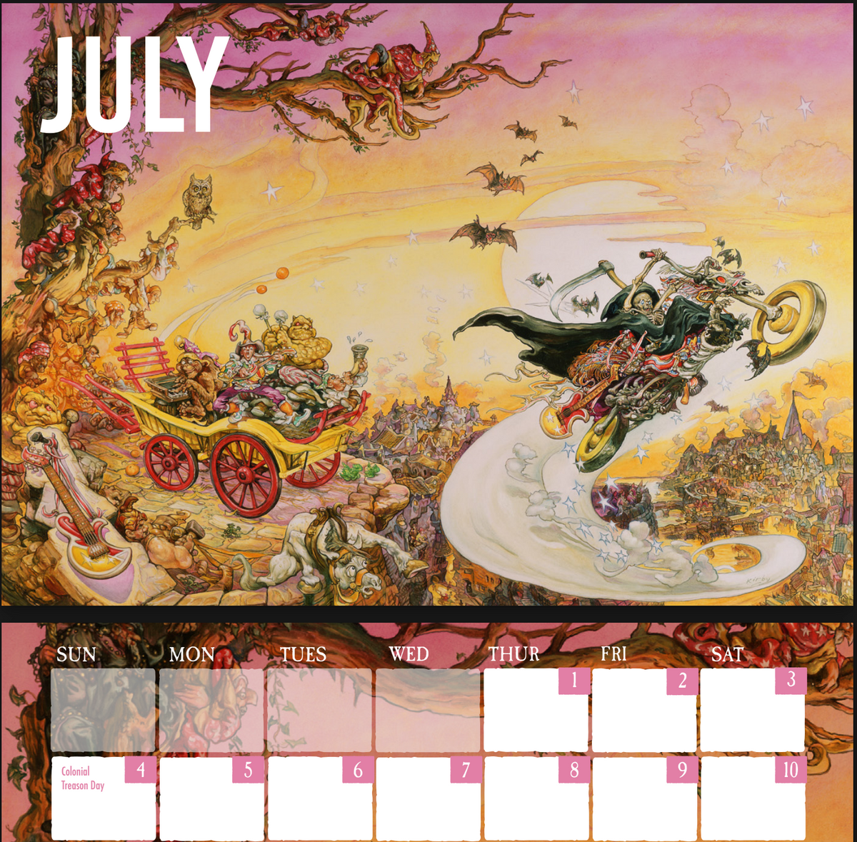 The Official 2027 Josh Kirby Discworld Calendar - 1st Edition