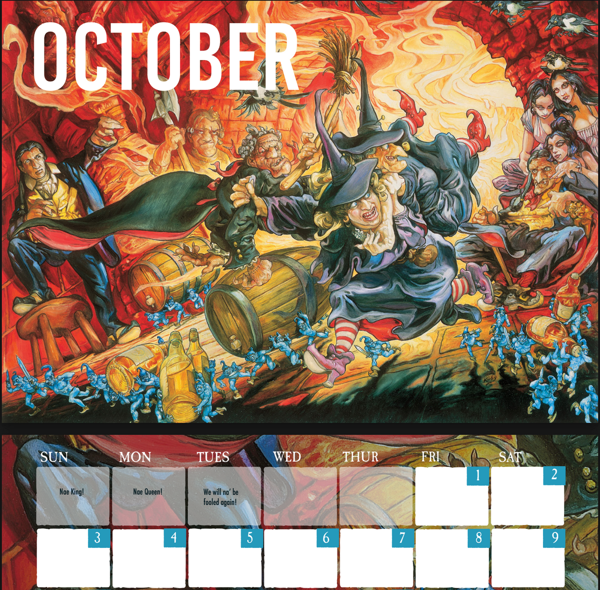 The Official 2027 Josh Kirby Discworld Calendar - 1st Edition