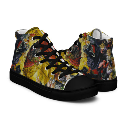 Maskerade Men's High Top Canvas Shoes - Free Shipping *US SIZES SHOWN! USE CHART!