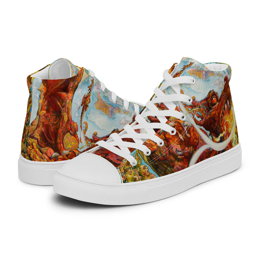 Guards! Guards! Men’s High Top Canvas Shoes -  Free Shipping! *US SIZES SHOWN! USE CHART!