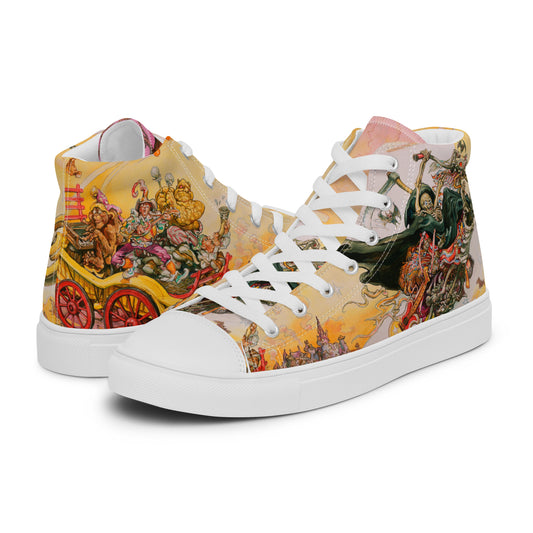 Soul Music Men’s high top canvas shoes - Free Shipping *US SIZES SHOWN! USE CHART!