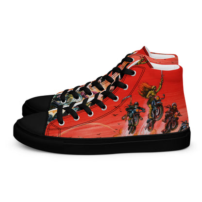 Women’s Good Omens High Top Canvas Shoes - Free Shipping *US SIZES SHOWN! USE CHART!
