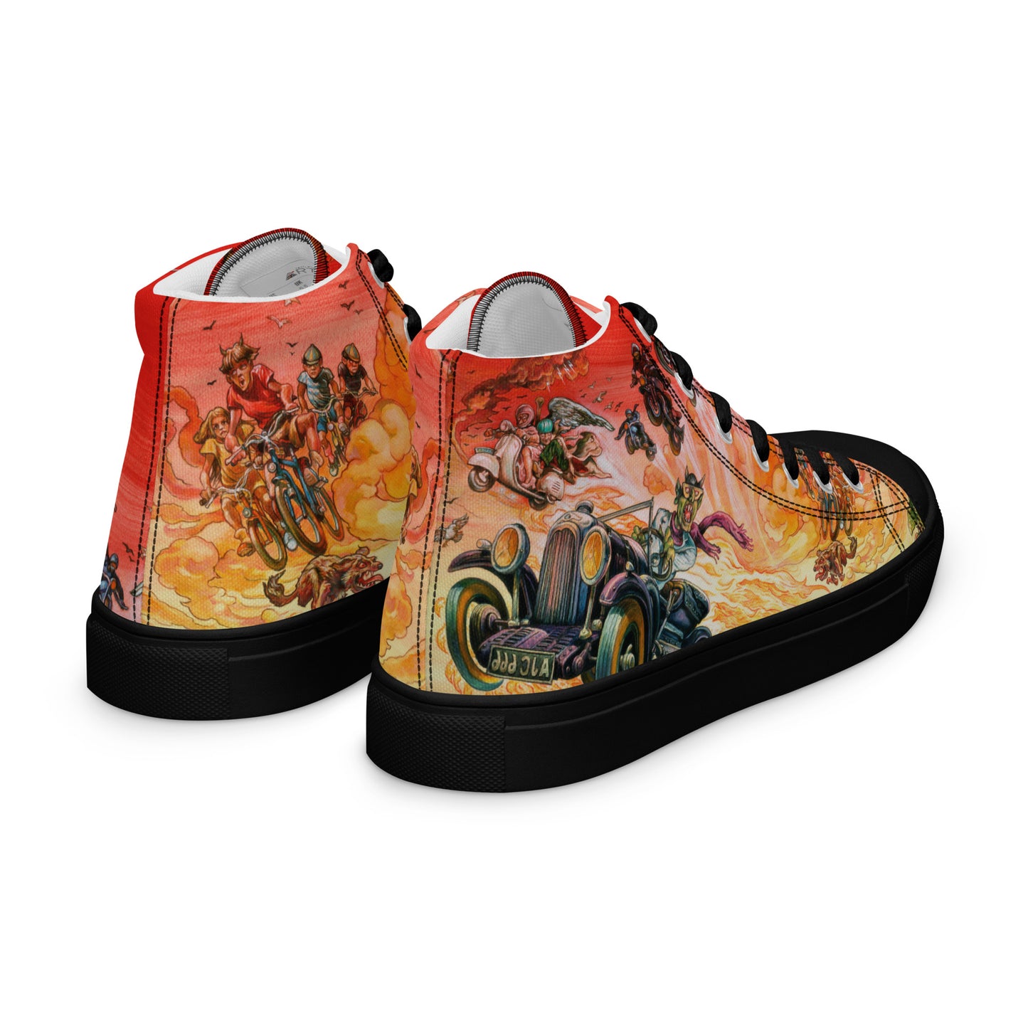 Women’s Good Omens High Top Canvas Shoes - Free Shipping *US SIZES SHOWN! USE CHART!