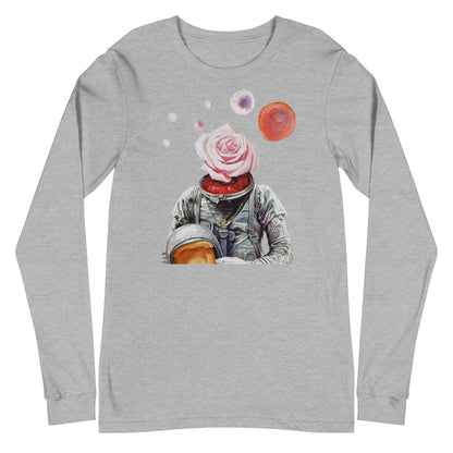 Spaceman Rose Unisex Long Sleeve Tee