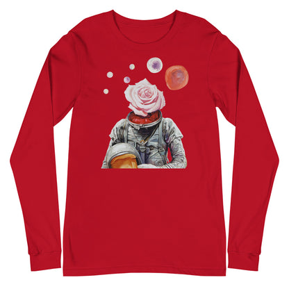 Spaceman Rose Unisex Long Sleeve Tee