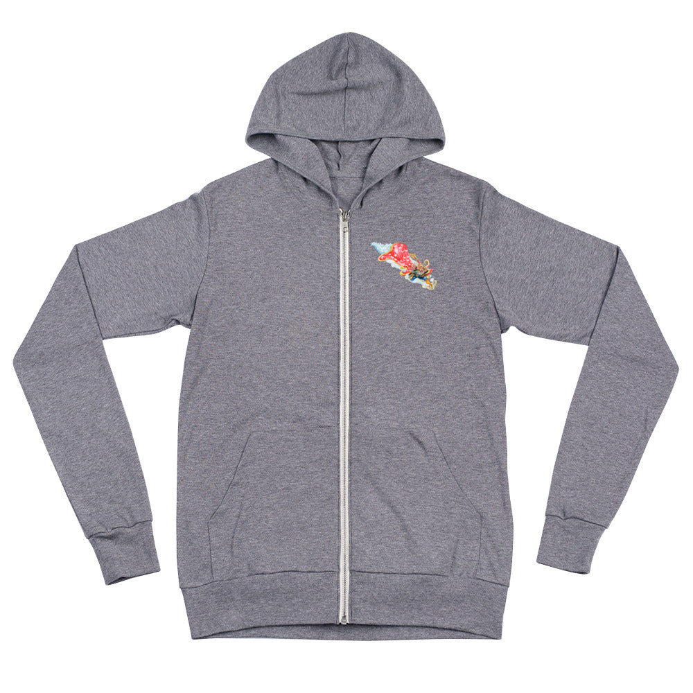 Rincewind Running Unisex zip hoodie