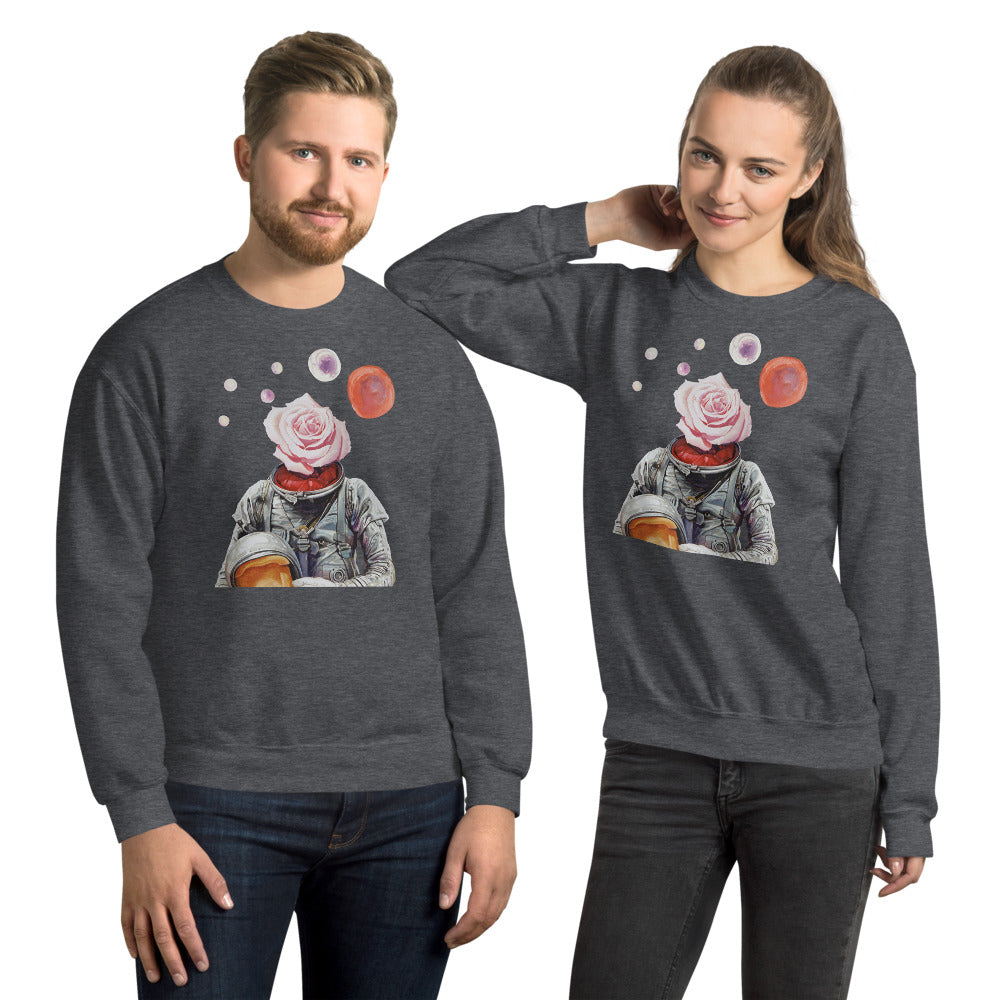 Spaceman Rose Unisex Sweatshirt